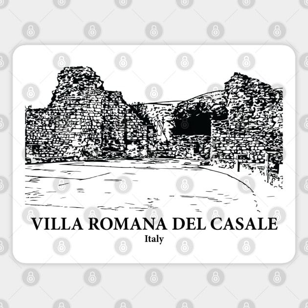 Villa Romana del Casale - Italy Magnet by Lakeric